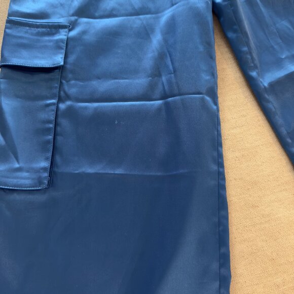 Simons TWIK Royal Blue Wide Leg Cargo Pants (Size Medium) - Picture 10 of 11